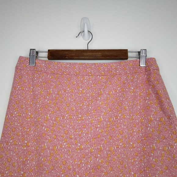 TALBOTS Printed Cotton Stretch Skirt Size 10 - Picture 2 of 9